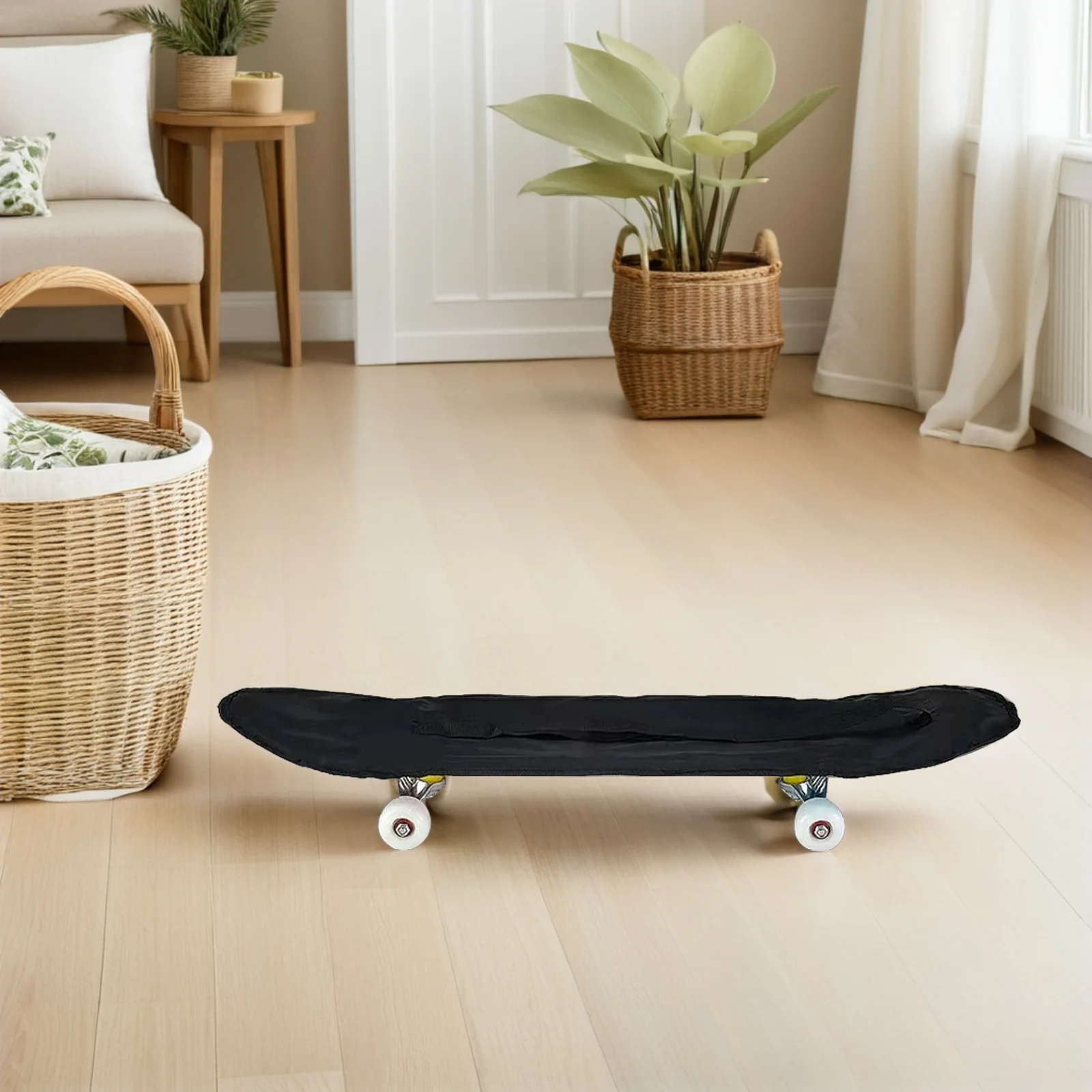 

4 Pcs Skateboard Backpack Backpacks Accessories Bag Flat Portable Polyester Shoulder Student Carrier Roller