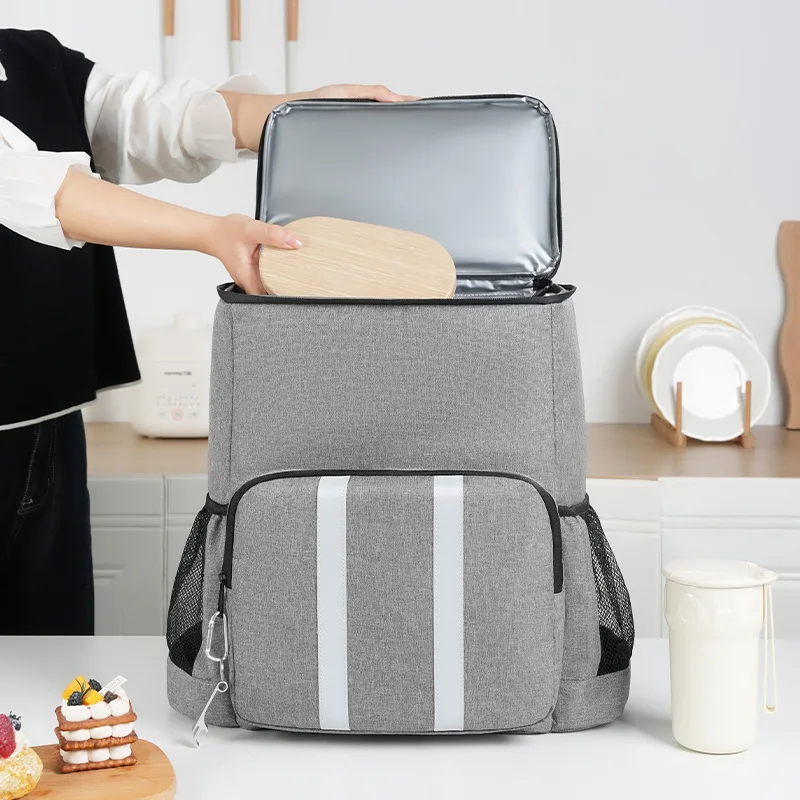 Extra Big Size 26L Double Shoulder Ice Bag Large Capacity Portable Beer Insulated Fresh Keeping Backpack Cooler Bag For Camping