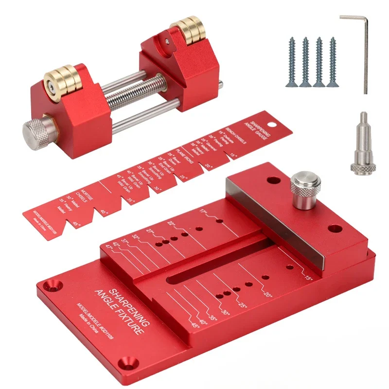 Precision Honing Guide System Chisel Sharpening Kit for Carpentry Chisels Sharpening Holder Guide with Sharpening Angle Fixture