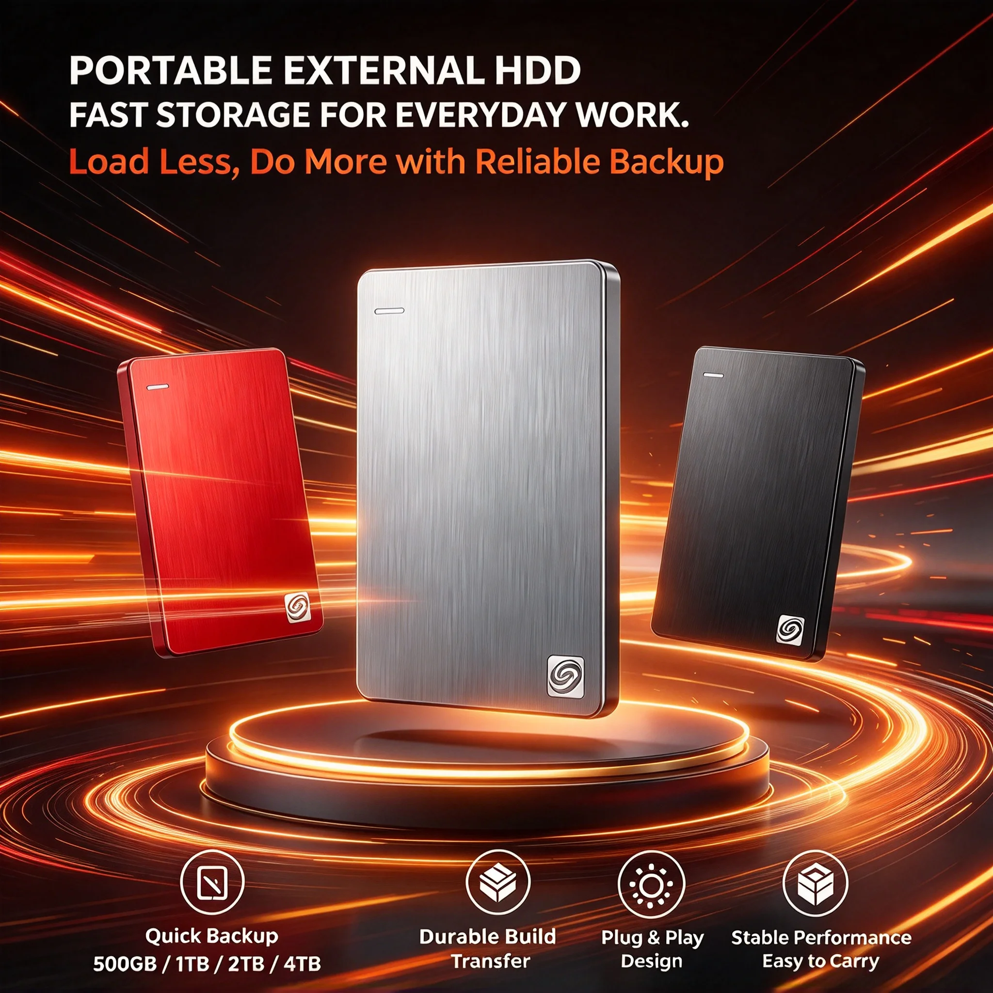 Portable Slim SSD, 4TB/2TB/1TB/500GB, Encrypted Backup, Laptop, Mac, PC, Pocket Size, Speed Unleashed. Advanced Laptop PC.