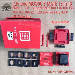 2024 E-MATE upgrade version Emate box pro and Easy-socket upgrade to 13 IN 1 Support BGA100 136 168 153 169 162 186 221 529 254