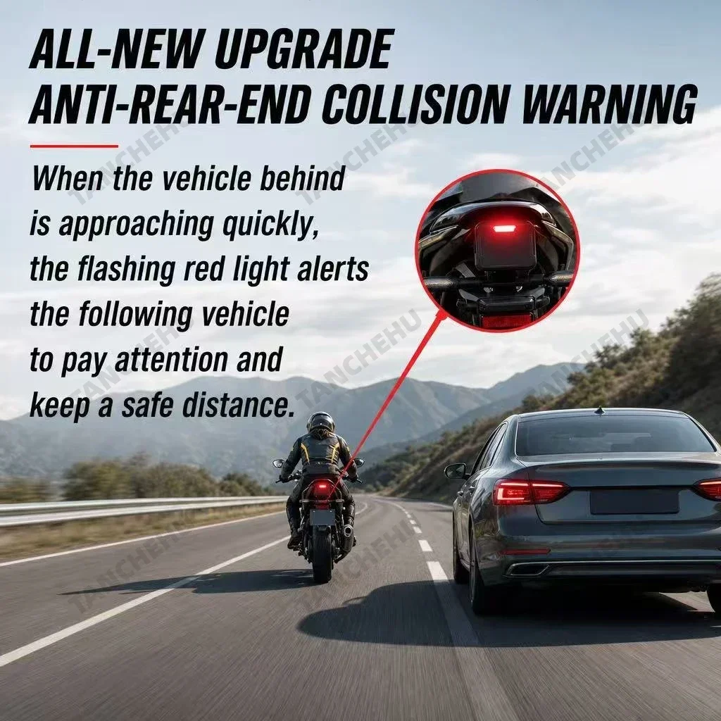 77GHz Radar Kit Motorcycle BSD Rear Collision Warning BSD Blind Spot Detection IP67 Waterproof Motorcycle Accessories