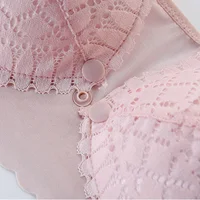Front Button Maternity Nursing Bra Adjustable Gathered Underwear Comfortable Breastfeeding Bra for Feeding Pregnant Women Clothe 4