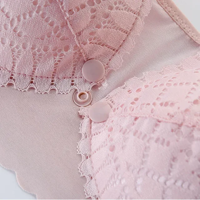 Front Button Maternity Nursing Bra Adjustable Gathered Underwear Comfortable Breastfeeding Bra for Feeding Pregnant Women Clothe 4