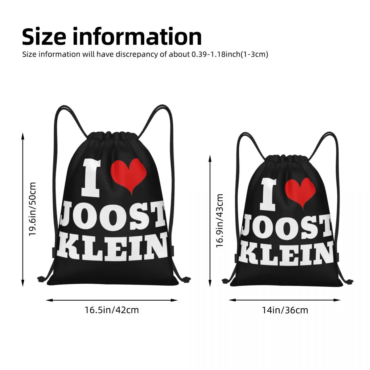 I Love Joost Klein Eurovisions 2024 Europapa Drawstring Backpack Sports Gym Bag String Sackpack for Cycling