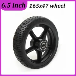 6.5 Inch Solid Wheel 6.5x47 Tyre with Plastic Rim for Mini Electric Scooter 165x45/47 Tire Replacement Accessories