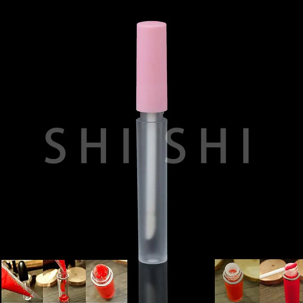 Mini Lege Lipgloss Tubes Flesjes Navulbare Lippenstift Monster Container Lippenbalsem Flessen Diy Cosmetica Tool, Matte Roze