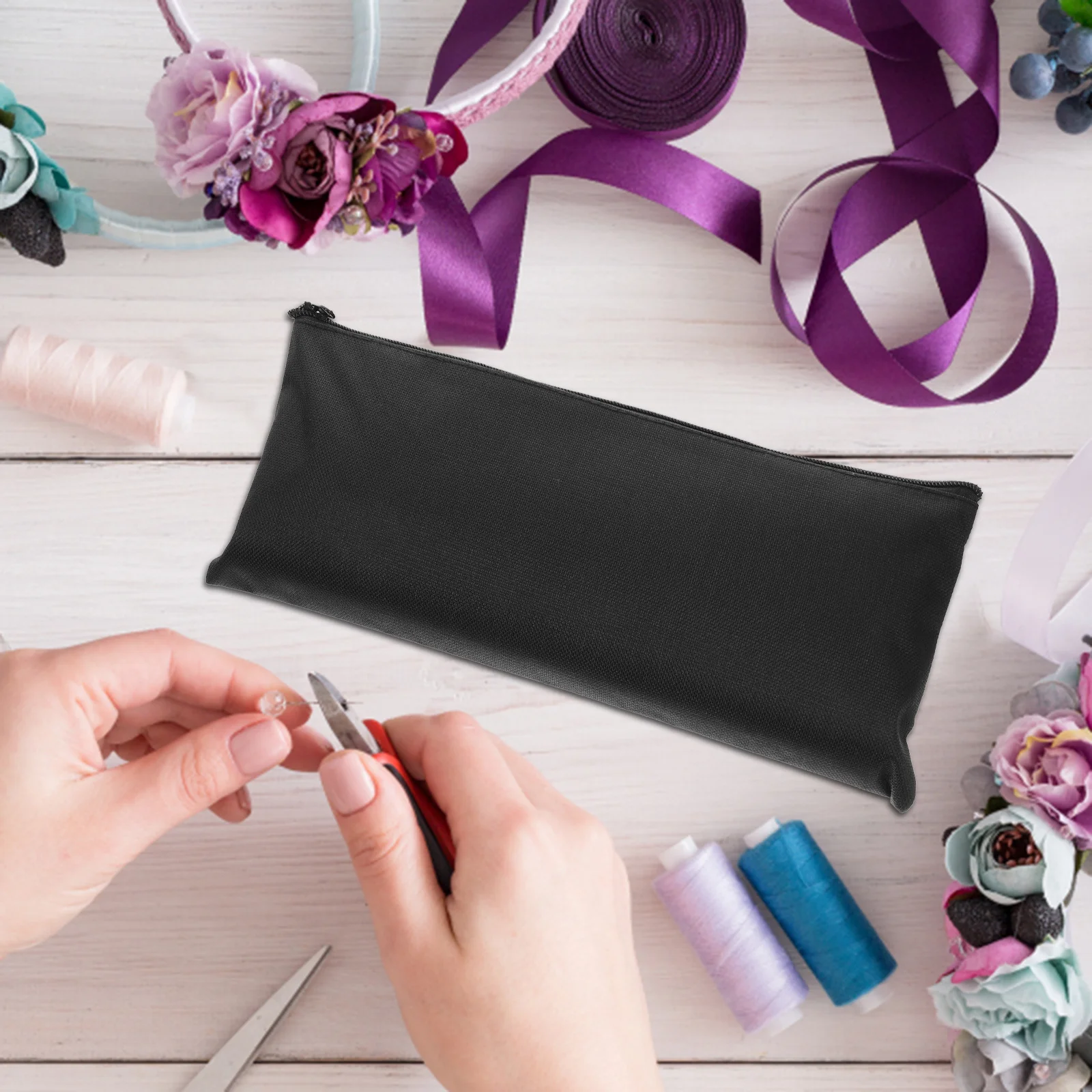 

5Pcs Heavy Duty Canvas Tool Pouch Washable Multi-Use Storage Bag for Gadgets Wrenches Sockets Makeup Tool Pouch