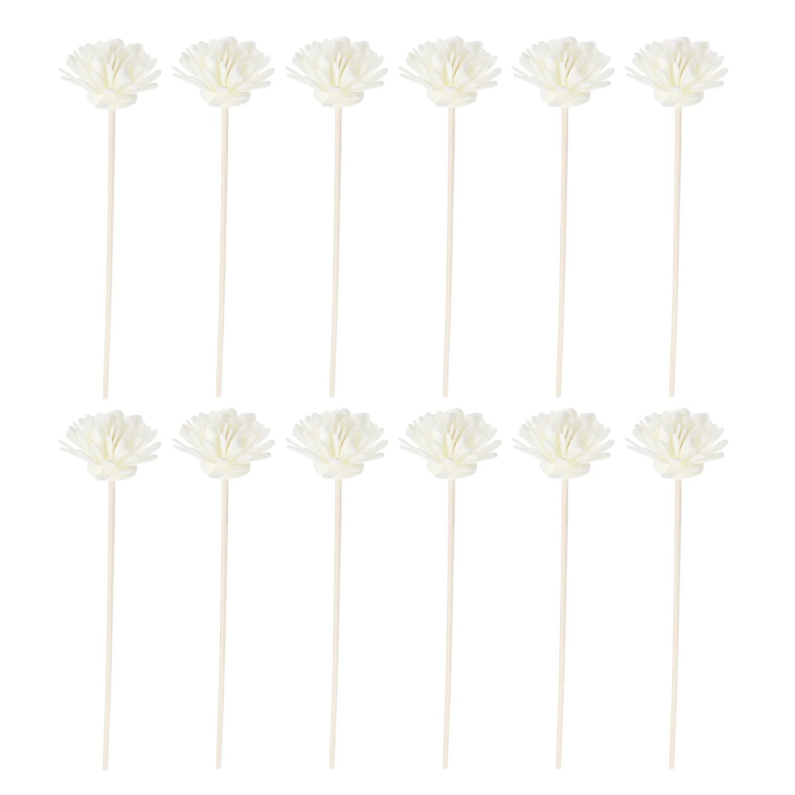 12 Pcs Chrysanthemum Aromatherapy Rattan Essential Oil Diffuser Reeds Sticks Accessories Fragrance Refill