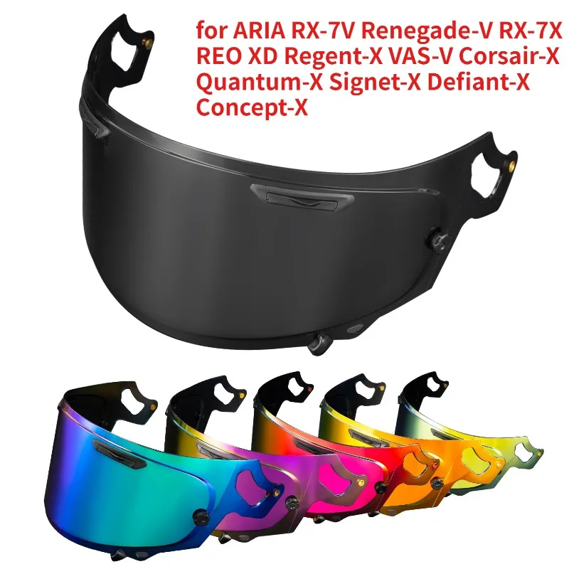 Motorcycle Full Face Helmet Shield Lens Visor for ARIA RX-7V VAS-V Corsair-X Quantum-X Concept-X  NEO XD VAS-V ASTRO-GX