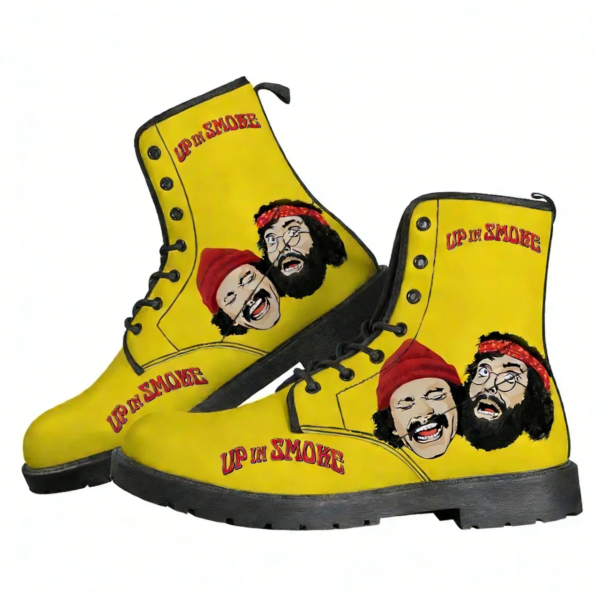 

Up in Smoke Boot Mens Womens Teenager Casual Boot Outdoor High Quality Personalized Casual Lightweight Pattern Custom Made Shoes