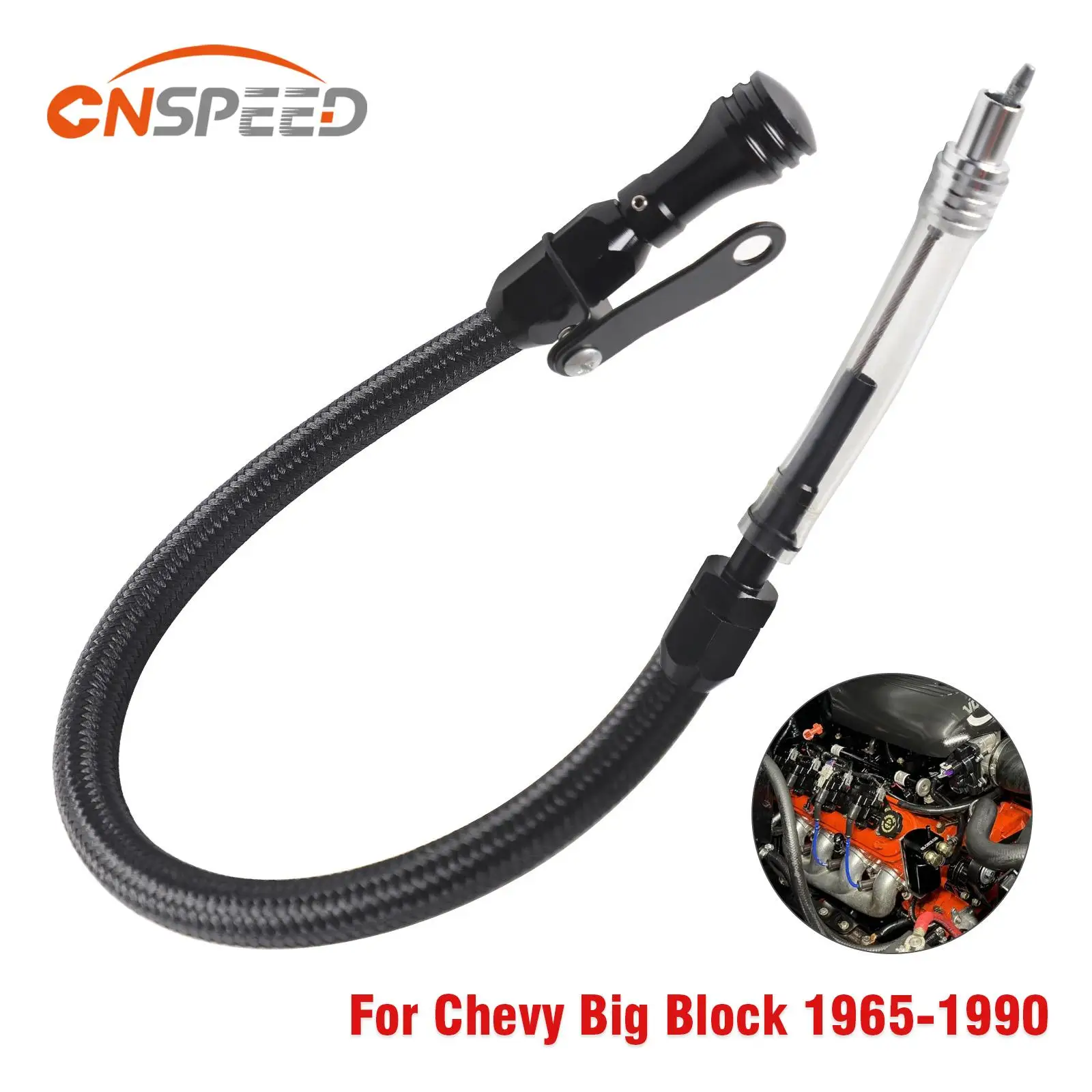 

CNSPEED Engine Oil Dipstick For Chevy Big Block 1965-1991 BBC 396 402 427 454 496 502 High Grade Stainless Steel Wear Resistant