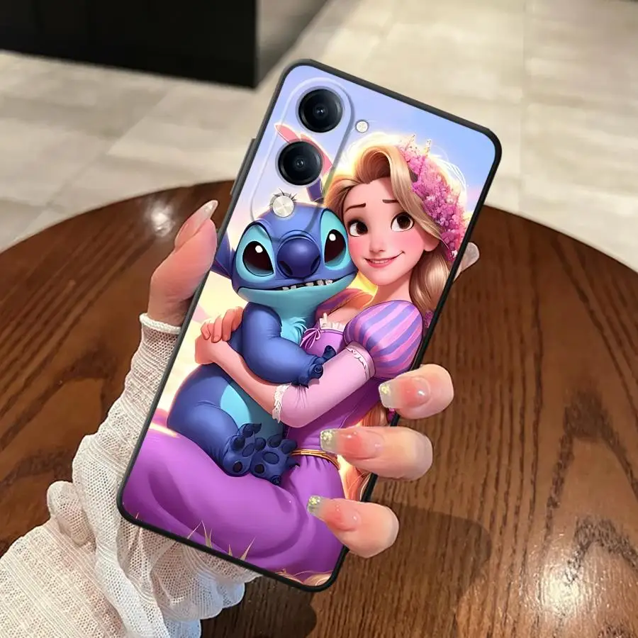 حافظة أميرات ديزني الجميلة اللطيفة لهاتف Vivo V21E V23 Y51S Y78 V27 V29 Y75 Y81 Y53S Y52S Y93 Y71 Y91 V25 V30 Y50 Y95 ظهر ناعم