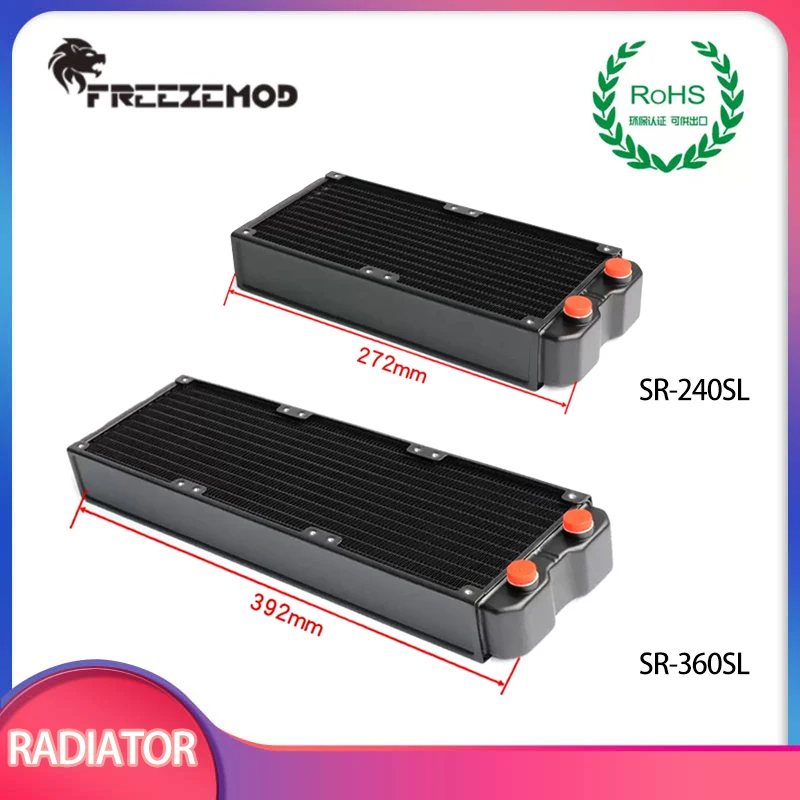 

FREEZEMOD 45mm Thick 240/360mm Aluminum Radiator Computer Water Cooling Double-layer Heat Sink Row SR-240SL / SR-360SL