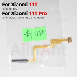 Home Side Power Button Touch ID Finger Scanner Fingerprint Sensor Flex Cable For Xiaomi Mi 11T Pro 4G 5G Spare Parts