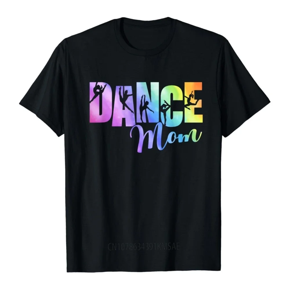 Cute Tie-dye Dance Mom Mothers Day T-Shirt  Kawaii Clothes Tops Shirts for Women  Ropa De Mujer