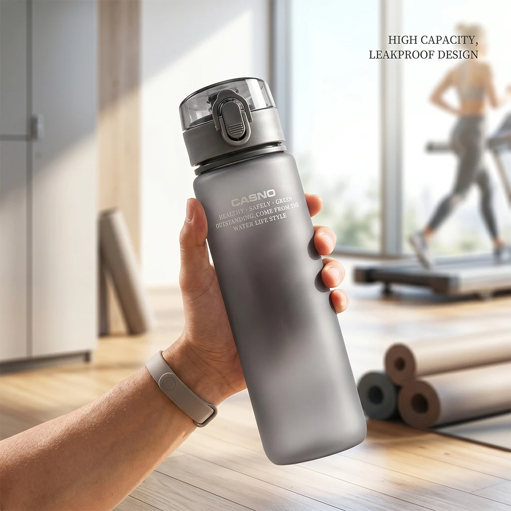 560ML Fashion Sports Water Cup Lightweight Portable Gym Bottle for Summer Running Travel Outdoor Activities Leakproof Gift
