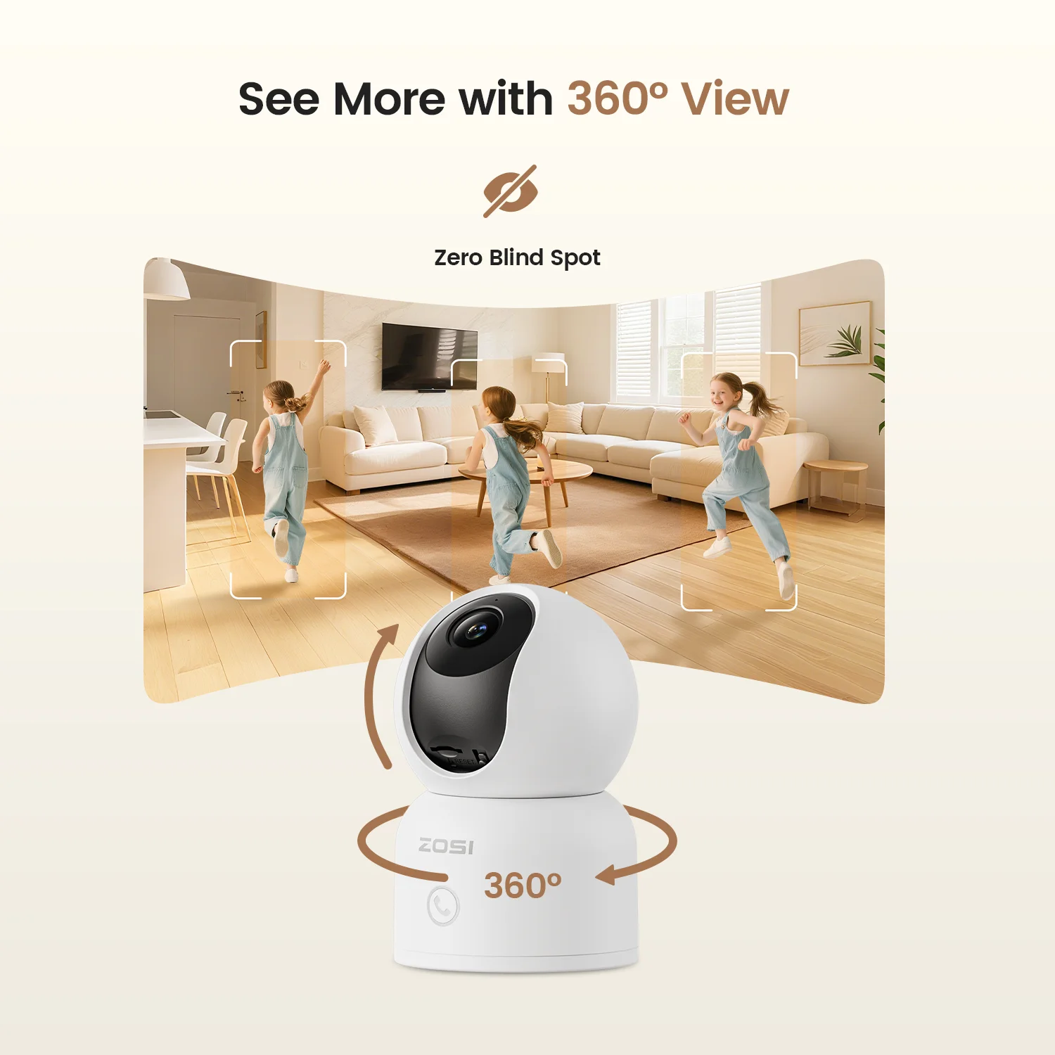 ZOSI C518 Indoor Pan/Tilt Smar - Smart Home Battery Camera Ezviz recension och pris