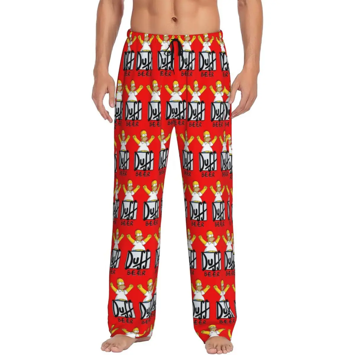 

Custom Duff Beer Pajama Pants Men Sleepwear Sleep Lounge Bottoms with Pockets