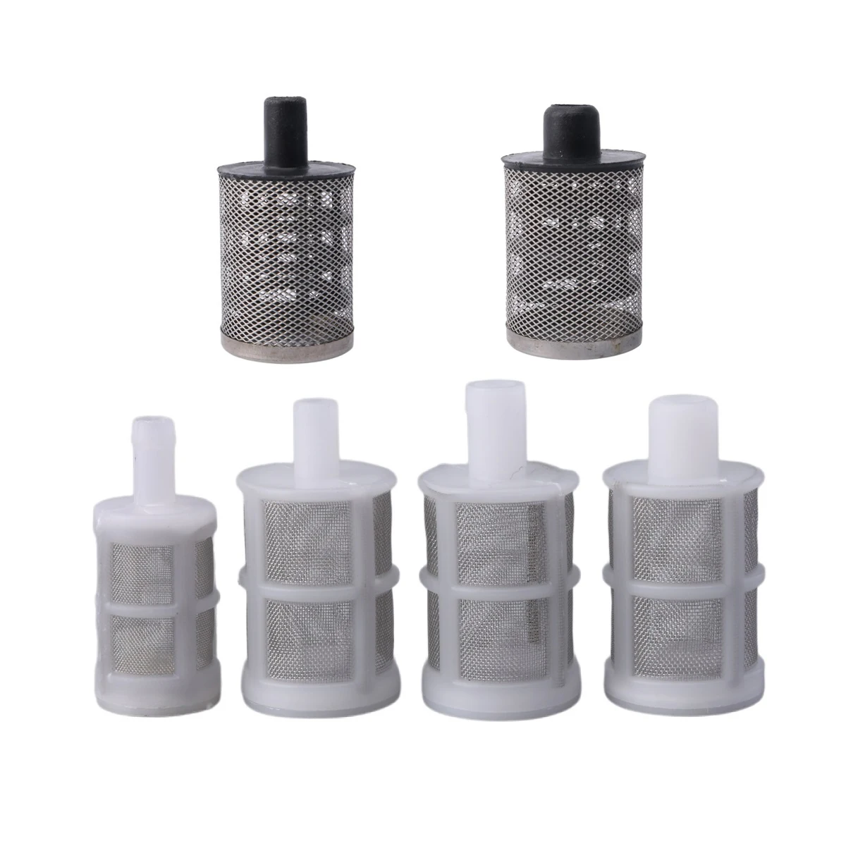 1~20Pcs 6/8/10/12mm Hose Filter Garden Irrigation Supplies Diaphragm Pump Filter Aquarium Stainless Steel Inlet Filter