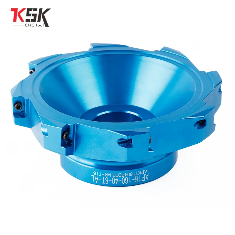 

BAP 400R-160-40-8T aluminum alloy face mill cutter 160mm ultra light cutter APKT1604 Inserts