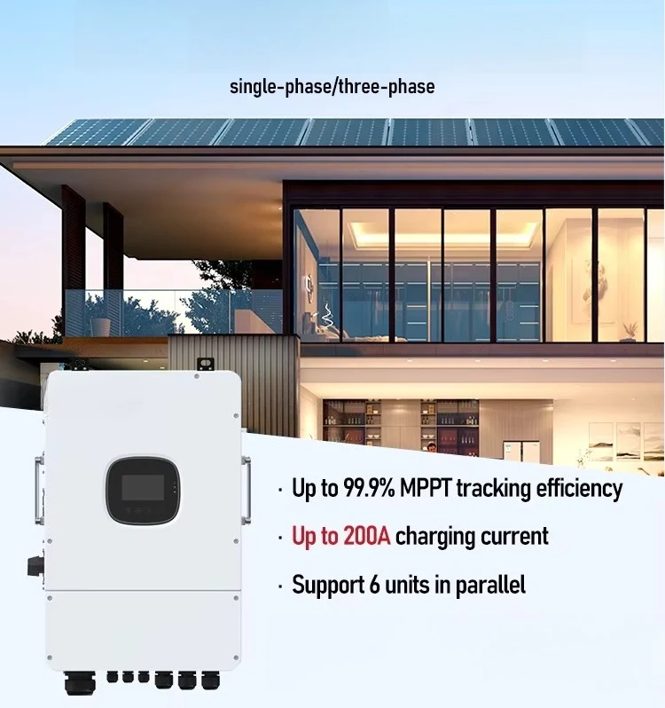 Split Phase Hybrid Solar Inverter 110/220 12kw 10kw 8kw 6kw 5kw Hybrid Solar Inverter with Lithium Battery Support