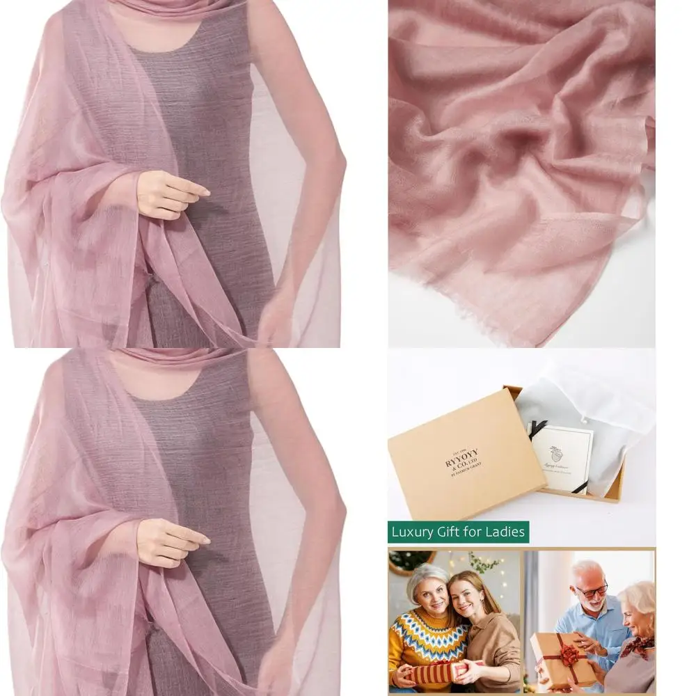 

Luxurious Lightweight Cashmere Shawl, 75x35, Ideal for Travelers