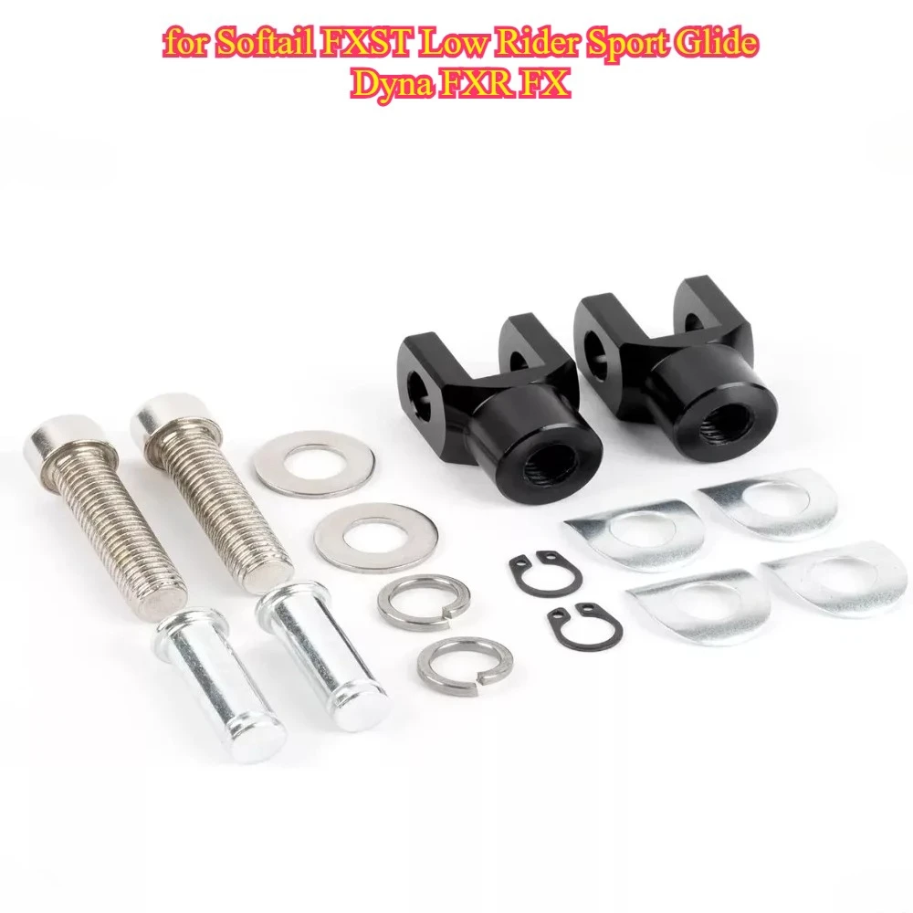 

Rear Passenger Foot Pegs Support Mount Footrest Clevis Kits for Harley Softail FXST Low Rider Sport Glide Dyna FXR FX Motorcycle