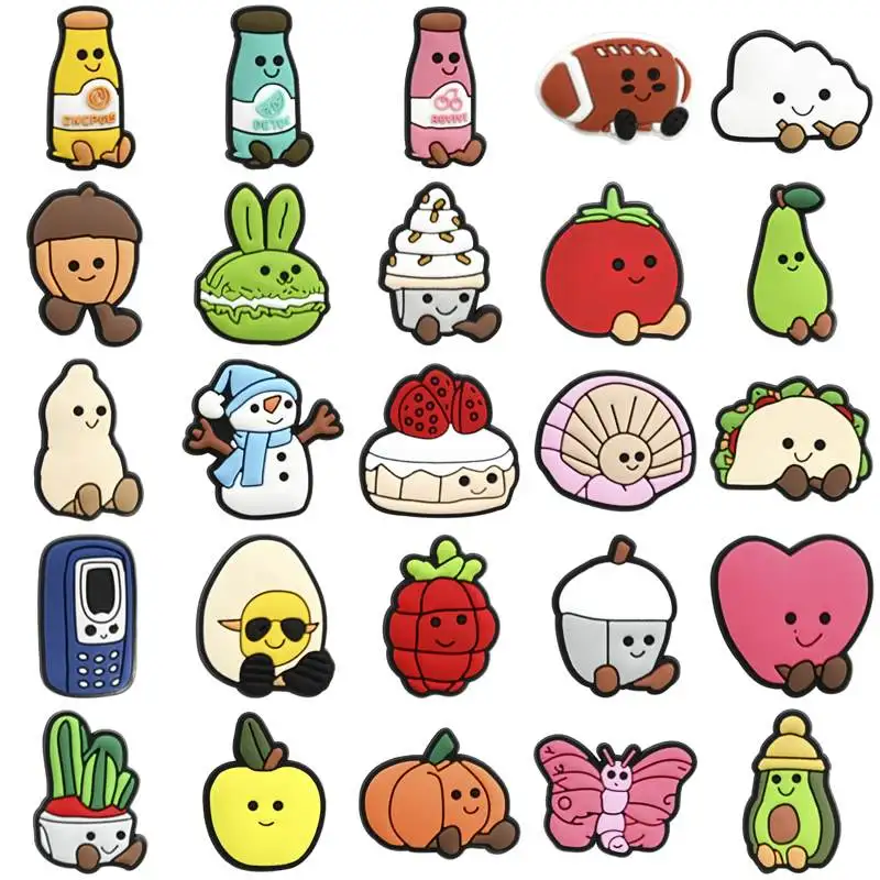Shoe Charms for Crocs Accessories Snowman Shoes Charm for Croc Decorations Pins Men Accessory Jeans Woman Clogs Clips Badges