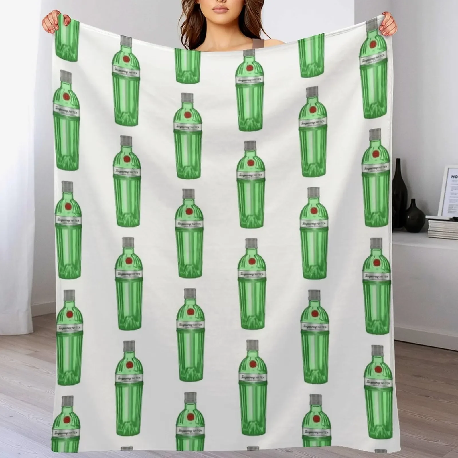 Tanqueray Gin Throw Blanket Cozy Sofa Blanket for TV Watching Napping
