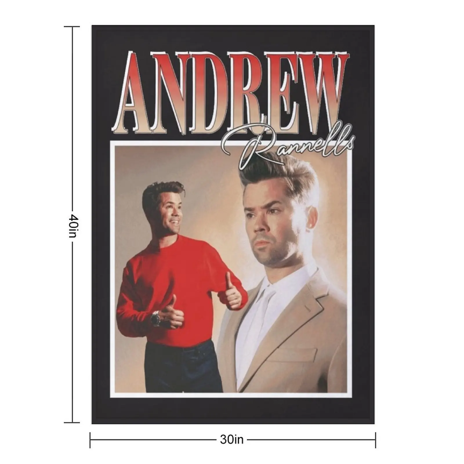 Andrew Rannells Throw Blanket Flannels Plush Retros manga Blankets 2