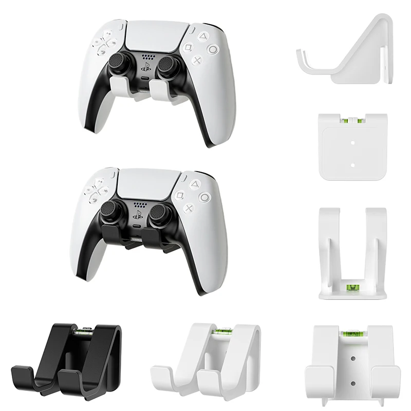 Soporte de Gamepad montado en la pared para PS5, soporte de controlador de juego para Xbox Switch Pro, mango de juego, gancho para auriculares para jugador