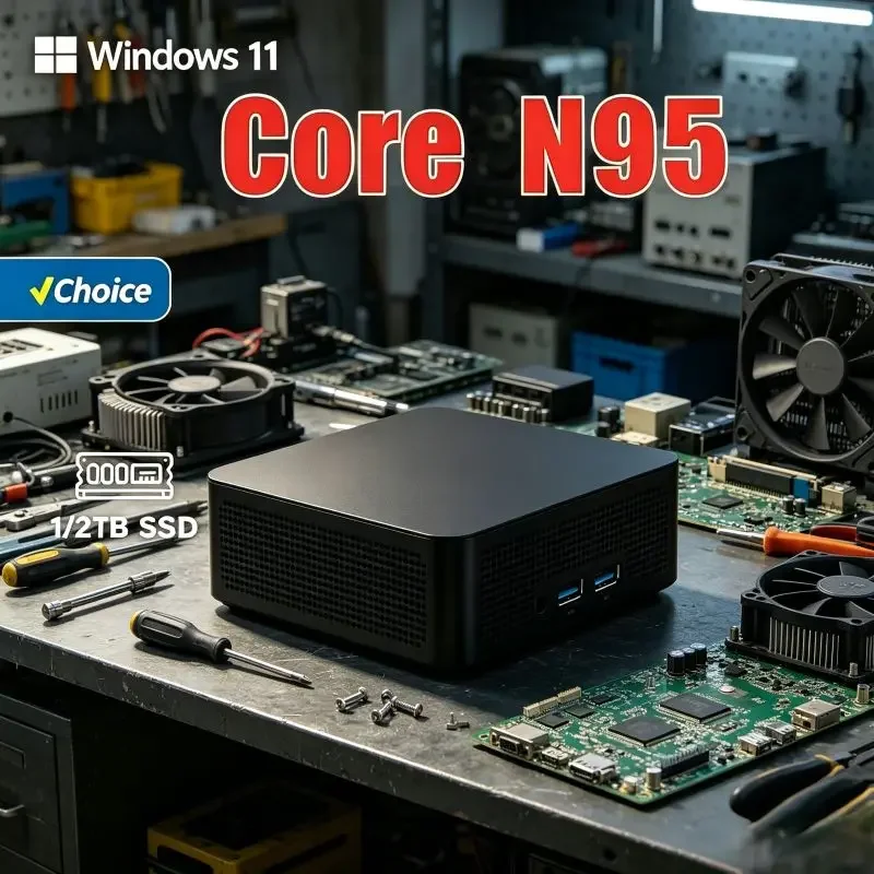 

Reliable Mini PC Core N95,16GB SSD 1TB, 2TB,Preloaded Windows11,WiFi6 Tech and Flawless 4K Streaming for Daily Business Jobs