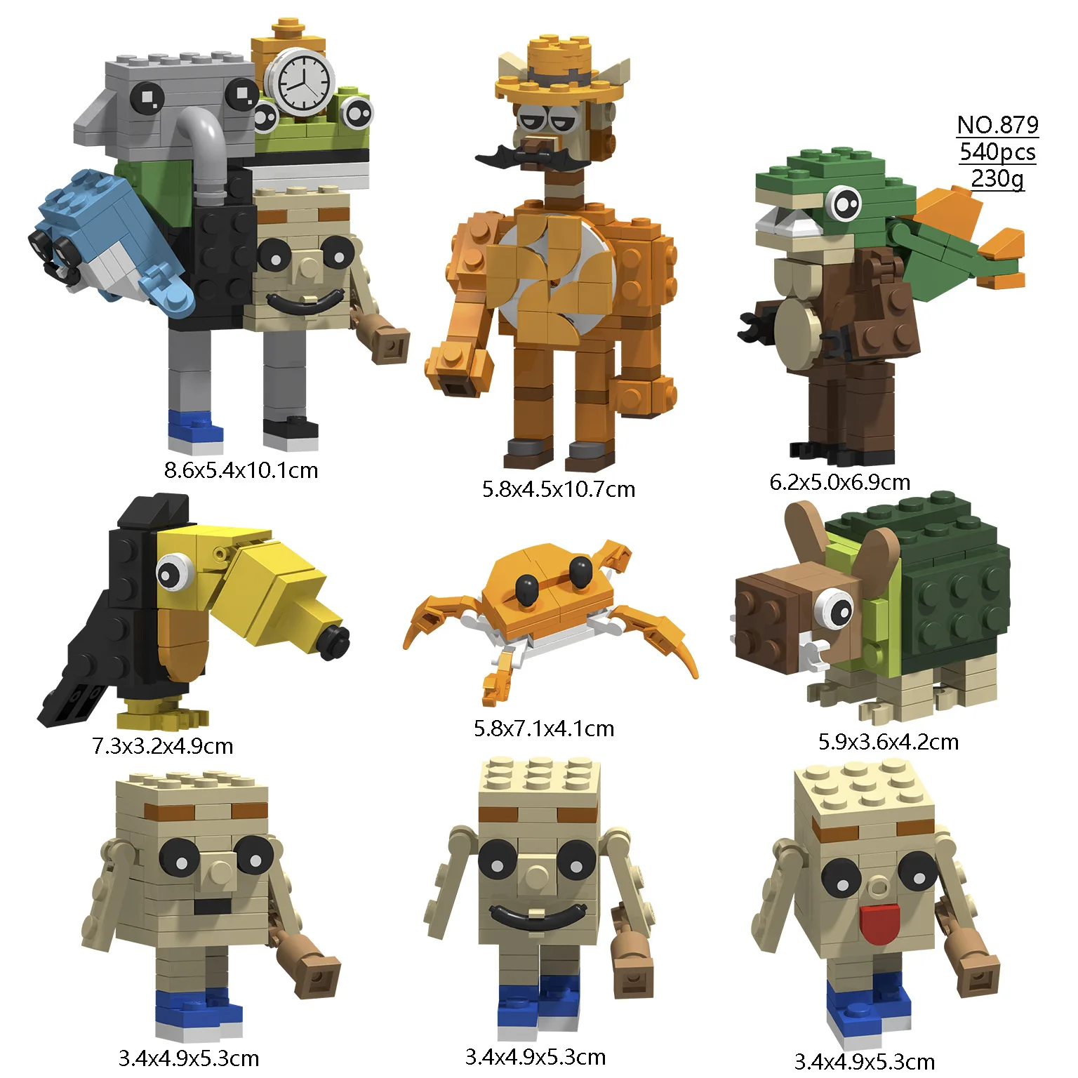 الشمبانزييني الموز الفصل النهائي 3 Brainrot Tung Sahur شخصيات الحركة الصغيرة Tralalero Tralala اللبنات لعبة البناء