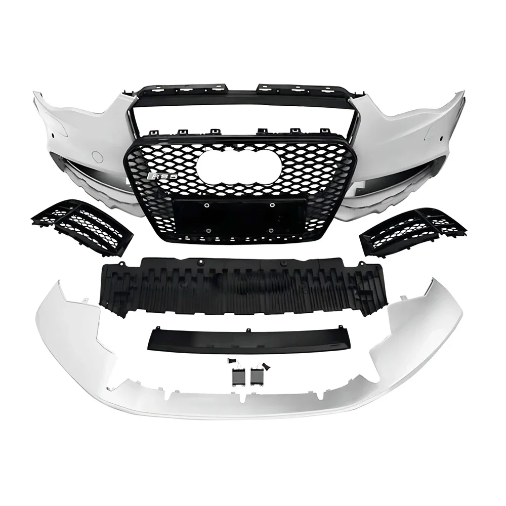 Full RS5 Style Body Kit For Audi A5 B8 08-15 Front Bumper with Grill Rear Bumper with Diffuser Muffler Tip