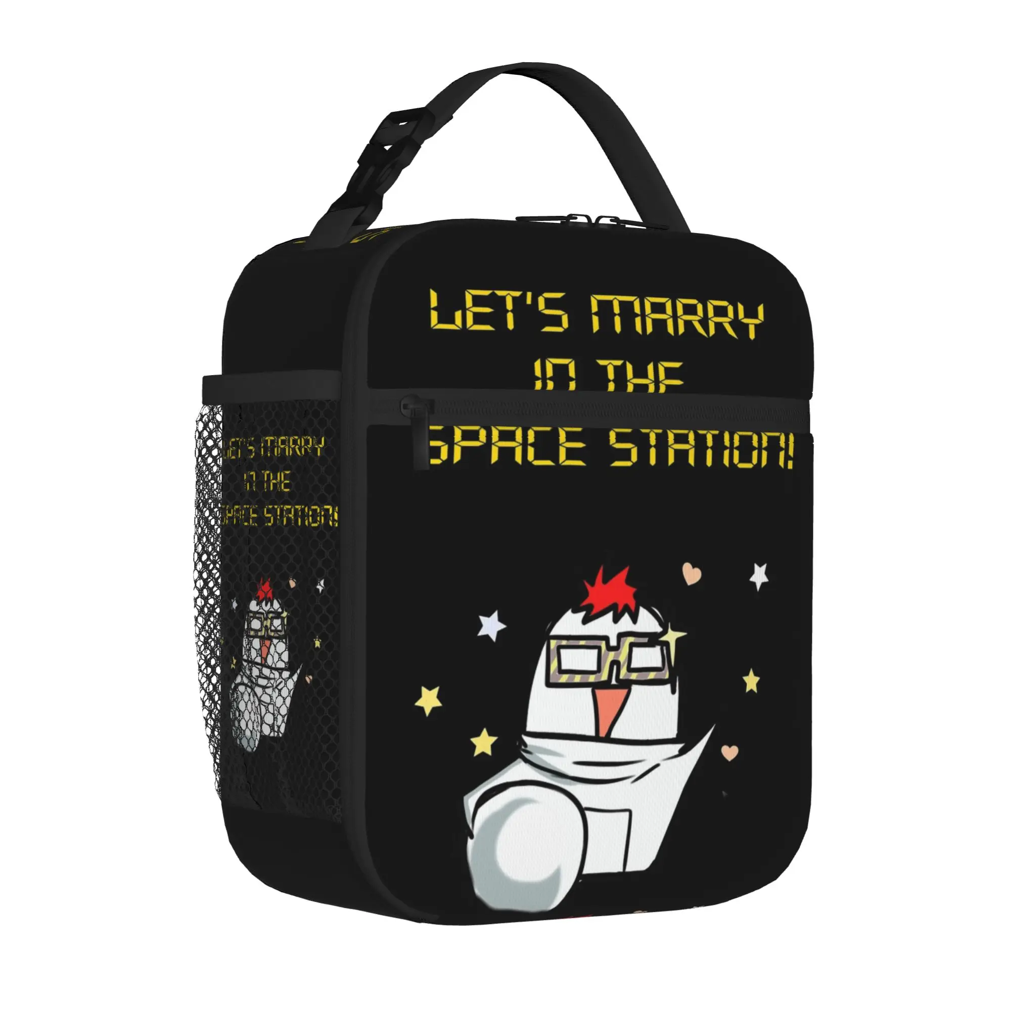 Mystic 707 Collection Messengers Insulated Lunch Tote Bag for Outdoor Funny Meme Portable Cooler Thermal Spacious Food Bag