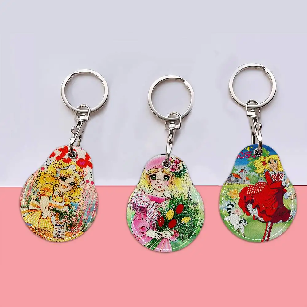 Candy Candy Anime Waterdrop Aped N Acc Control Card Holder For Vehicles Public Transport Keychain Protective Cover