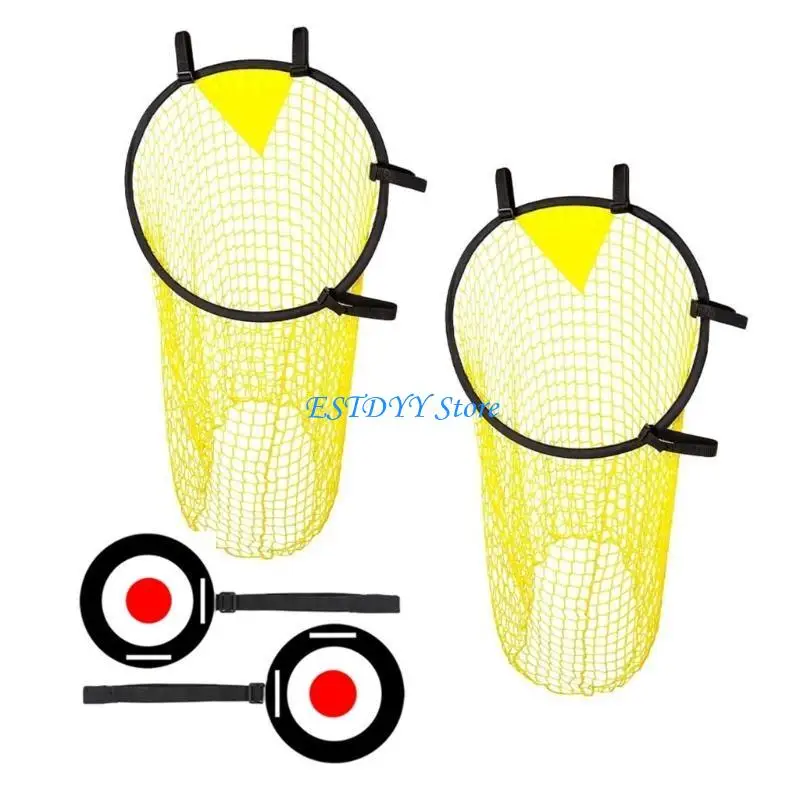 G6DE Training Football Goal Accuracy Practice Fiberglass Frame Polyester Net