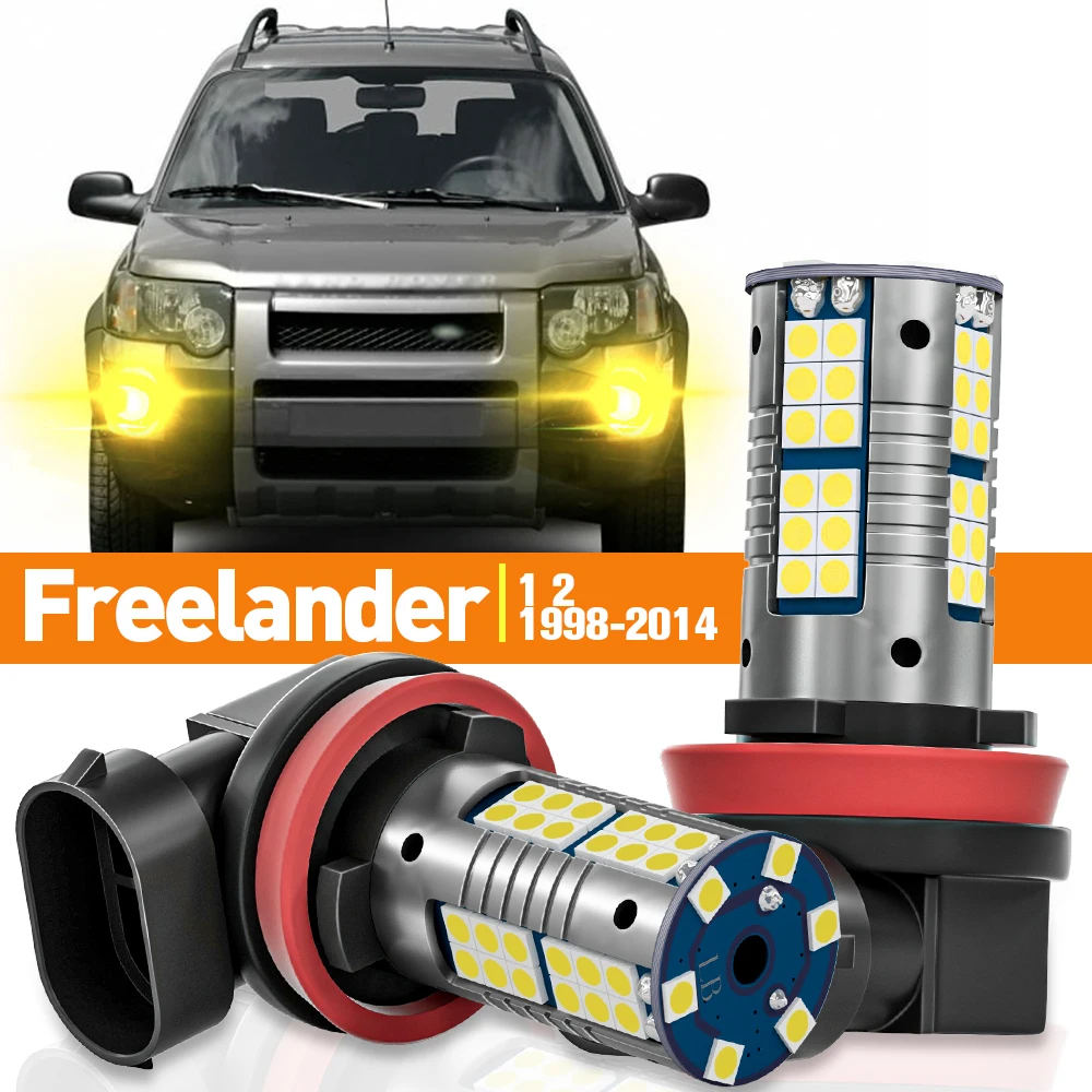 ity 2 sztuki świateł przeciwmgielnych LED do Land Rover Freelander 1 2 1998-2014 2005 2006 2007 2008 2009 2010 2011 2012 Akcesoria Lampa Canbus