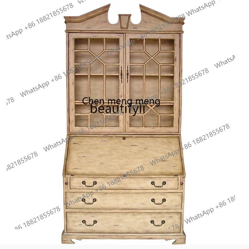 xx1American furniture side cabinets, vintage lockers, Mediterranean painted antique foyer entrance cabinet