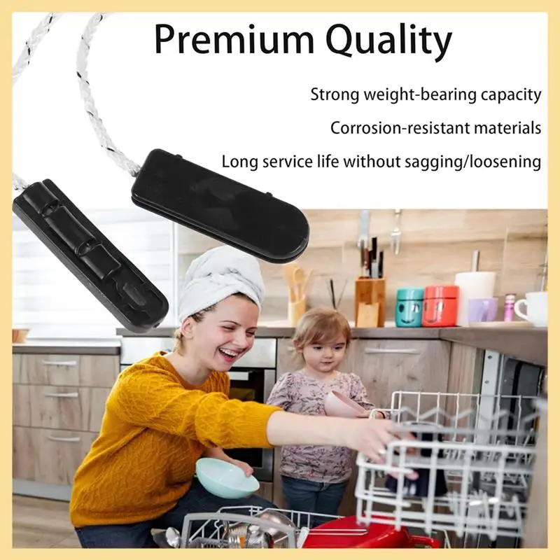 كابل مفصلي باب غسالة الأطباق جيد لغسالة الأطباق-4933DD3001B,4933DD3001A، عبوتان يناسب معظم غسالات الأطباق