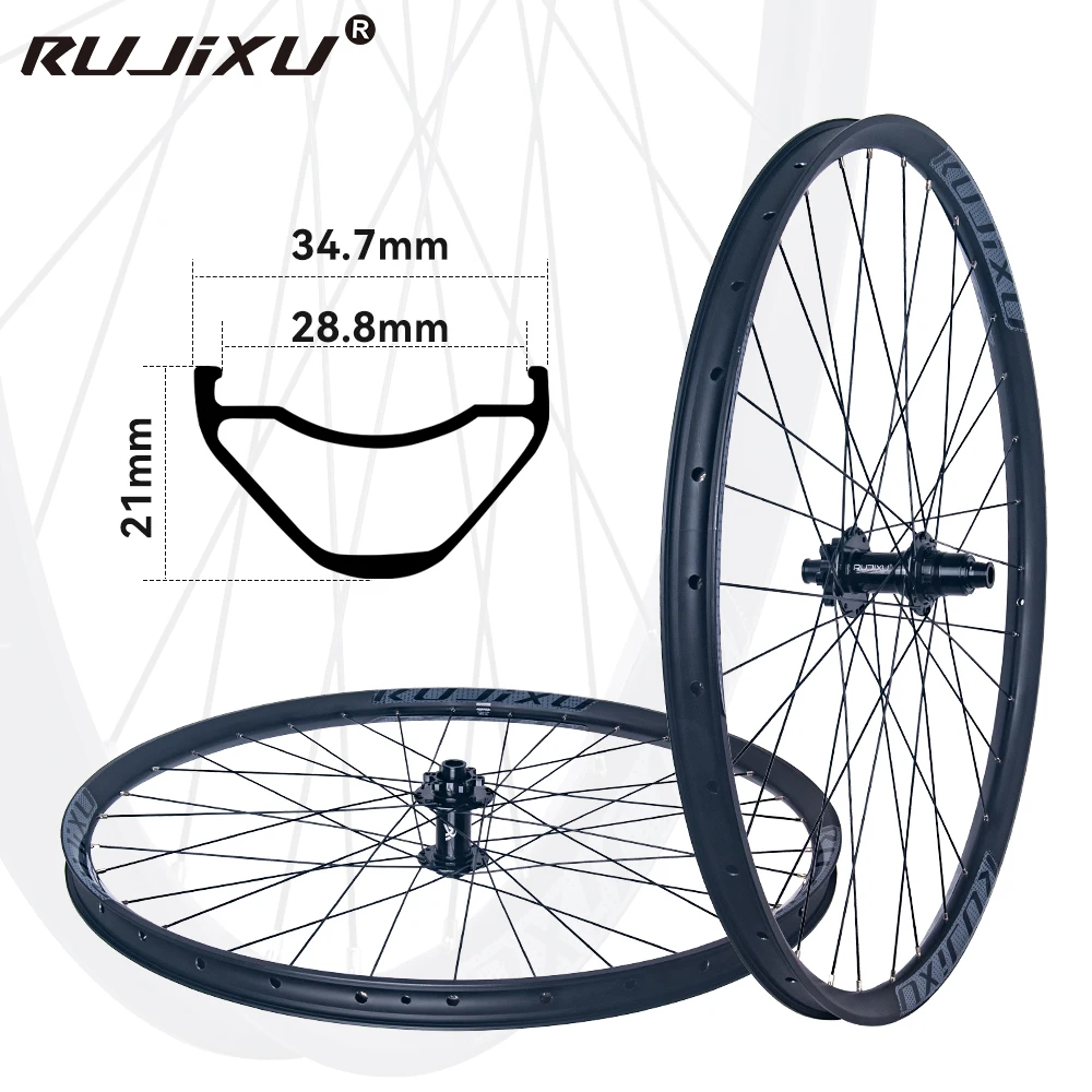 RUJIXU 60T Ratsche MTB AM Enduro Laufradsatz 29 27,5 26 Zoll 35 mm breite Rim148 Boost Nabe 142 Steckachse 135 QR Fahrradrad – Detail 10