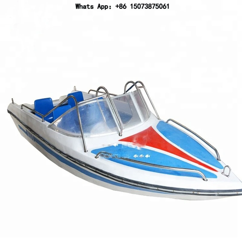 Open-Type Fast Small Speedboat Manufacturers Supply Open Speedboat Yacht Recreational Fishing Boat Luxury Fiberglass Speedboat