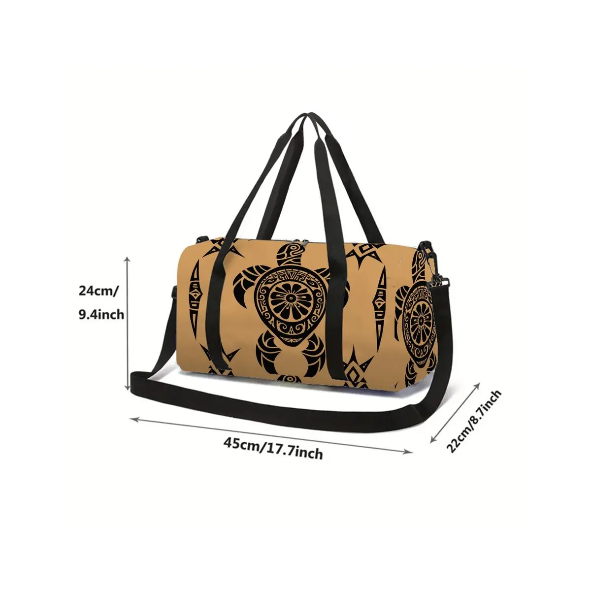 Sea Turtle Coral Print School Travel Bag Large Capacity Luggage Bag 2D Flat Cartoon Best Gift for Boys Girls Fashion