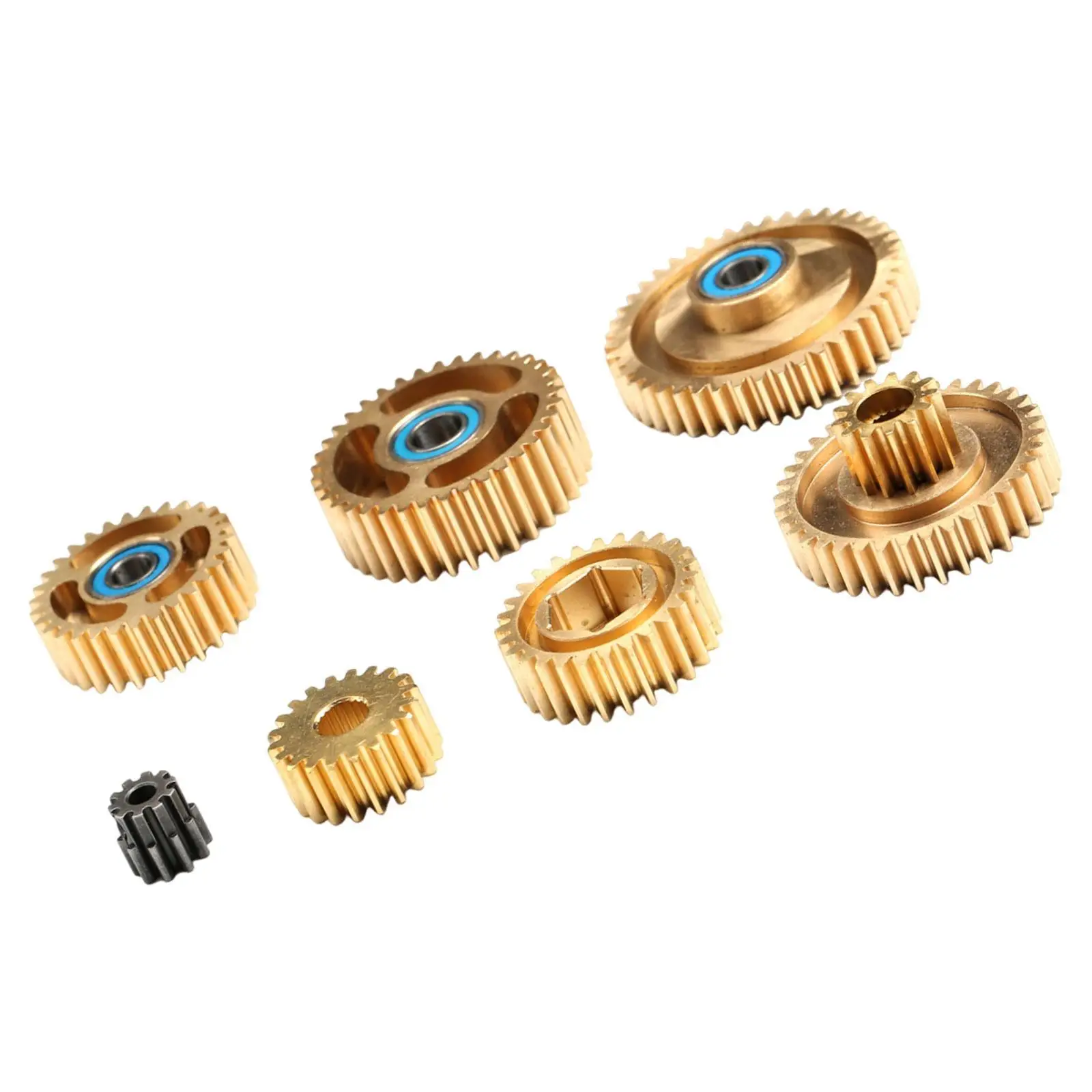 Metal Gearbox Gear Set, Parts High Performance Assembly Replaces Transmission Gears for 1/14 RC Car Tow Drag Trailer Truck