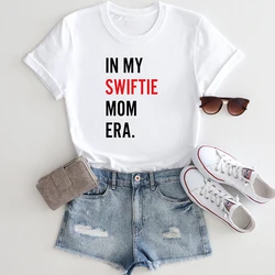 In My Swiftie Mom Era Funny Women T Shirt Cotton Loose Fans Gift Summer Fashion Short Sleeve Trendy Graphic Tee Female Tops