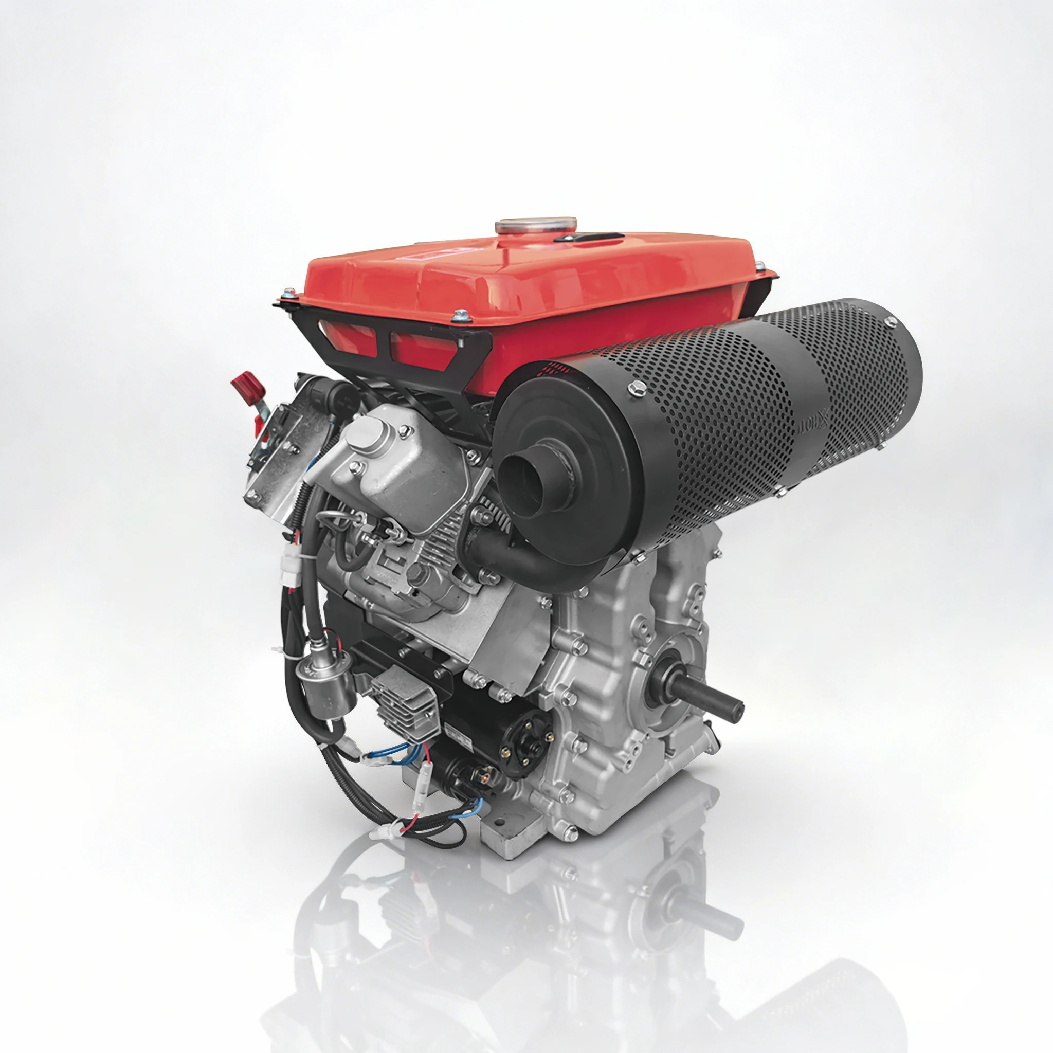 Commercial Grade 3600rpm 25HP 1247cc Twin Cylinder Air-Cooled 4 Stroke Diesel Engine Centrifugal Governor for Forestry Equipment