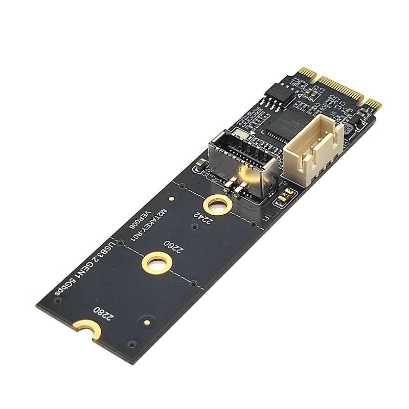 NVME to TYPE-E Expansion Card M.2 M KEY NVME to Front USB3.1 10G TYPE-C Adapter 4Pin Power M2 NVME to USB 3.1 TYPE C Riser Board