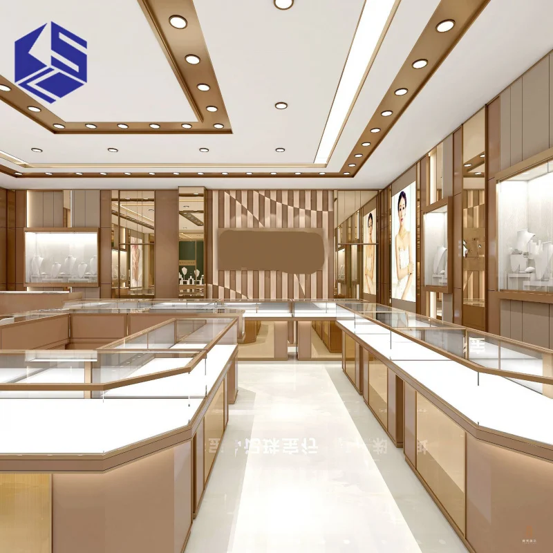 custom.Modern and Simple Design Jewelry Display Cabinet's Modern Showcases
