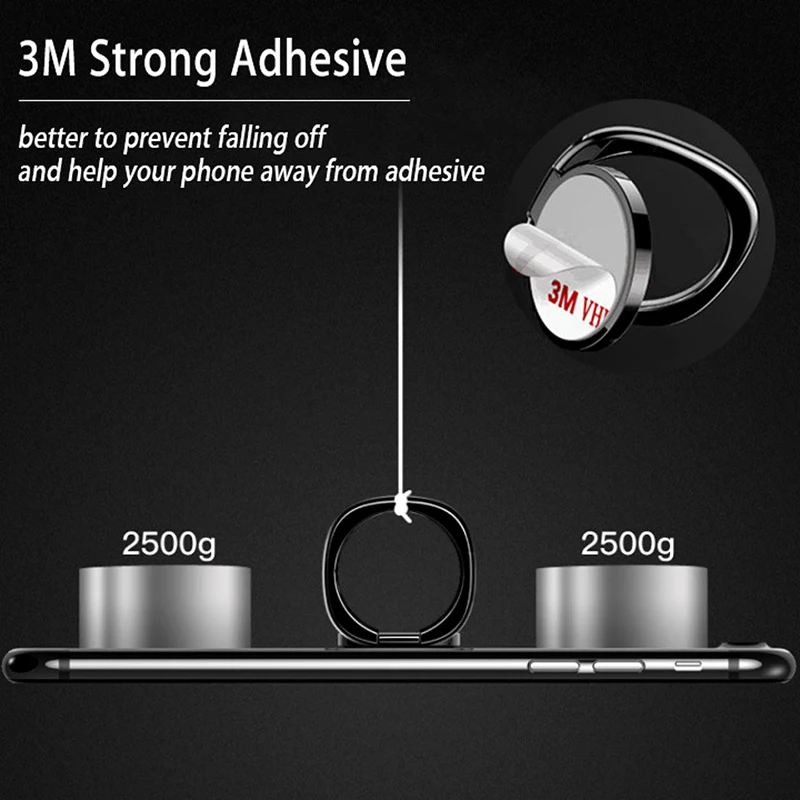 Finger Ring Holder Magnetic Phone Holder For pocophone F1 Doogee Luxury Rotatable Finger Ring Mobile Phone Holder Stand Grip